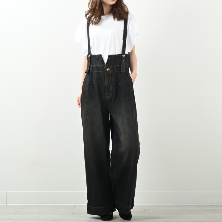 ハイウエストサス付ワイドパンツ ハイウエストデザイン オールシーズン | Felt Maglietta | 詳細画像12 