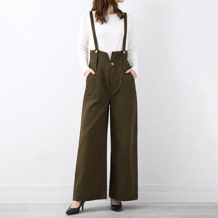 ハイウエストサス付ワイドパンツ ハイウエストデザイン オールシーズン | Felt Maglietta | 詳細画像22 