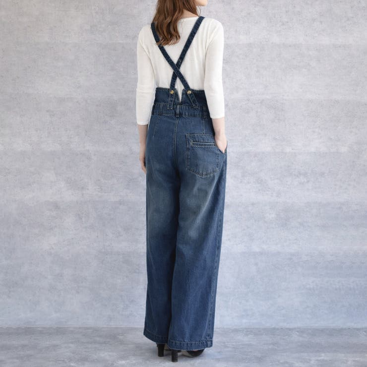 ハイウエストサス付ワイドパンツ ハイウエストデザイン オールシーズン | Felt Maglietta | 詳細画像15 