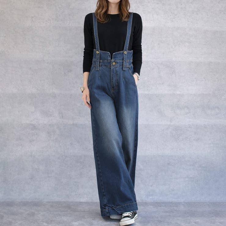 ハイウエストサス付ワイドパンツ ハイウエストデザイン オールシーズン | Felt Maglietta | 詳細画像17 