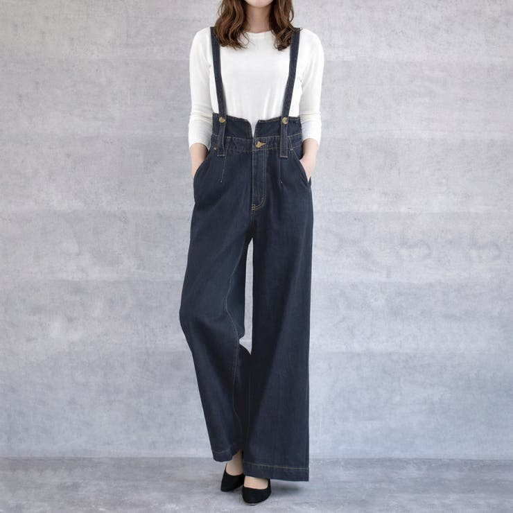 ハイウエストサス付ワイドパンツ ハイウエストデザイン オールシーズン | Felt Maglietta | 詳細画像7 