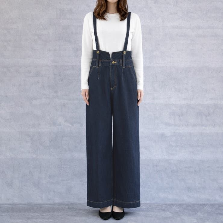 ハイウエストサス付ワイドパンツ ハイウエストデザイン オールシーズン | Felt Maglietta | 詳細画像8 