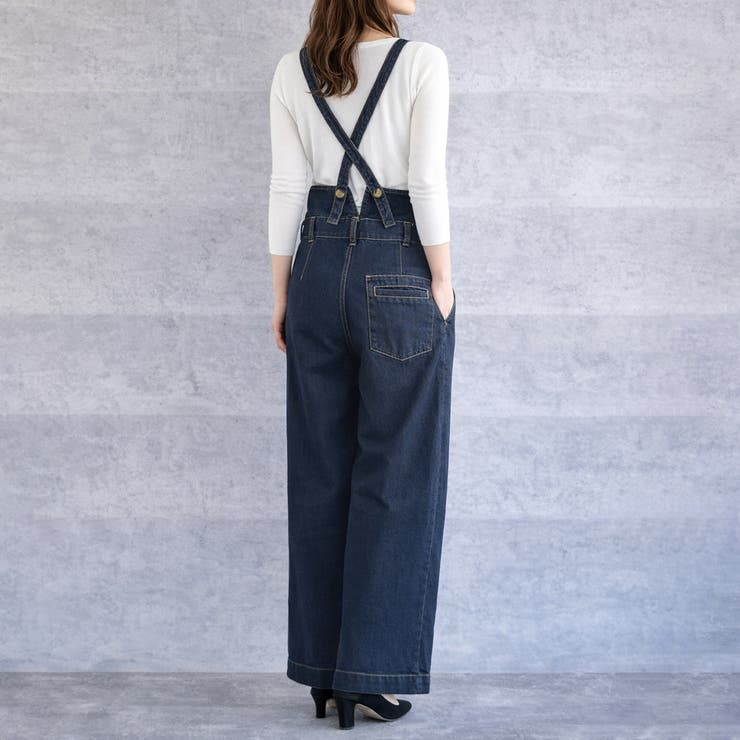 ハイウエストサス付ワイドパンツ ハイウエストデザイン オールシーズン | Felt Maglietta | 詳細画像9 