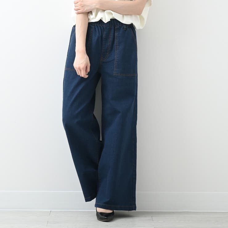 デニムワイドベイカーパンツ ワイドシルエット デニムパンツ | Felt Maglietta | 詳細画像47 