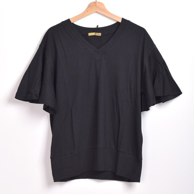 袖フリルTシャツ たっぷりのフリル袖が動くたびに女性らしい1枚♪綿100％コット… | Felt Maglietta | 詳細画像20 