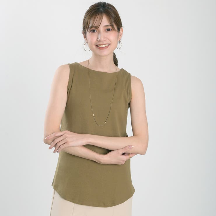 ボートネックタンクトップ ジャケット インナー | Maria Trinity | 詳細画像7 