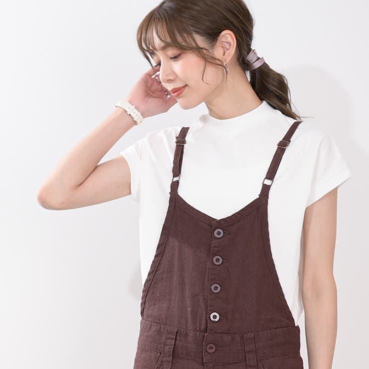 サロペットスカート リネン ツイル ロングスカート ワンピース コットン  | Maria Trinity | 詳細画像11