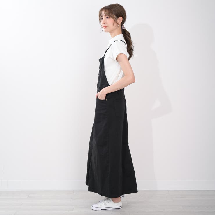 サロペットスカート リネン ツイル ロングスカート ワンピース コットン  | Maria Trinity | 詳細画像14
