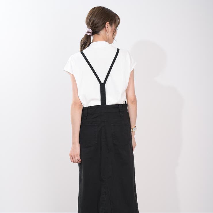 サロペットスカート リネン ツイル ロングスカート ワンピース コットン  | Maria Trinity | 詳細画像15