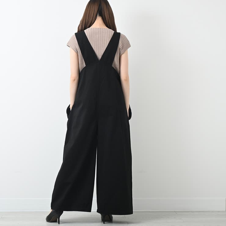 アシメサスペンダーサロペットパンツ