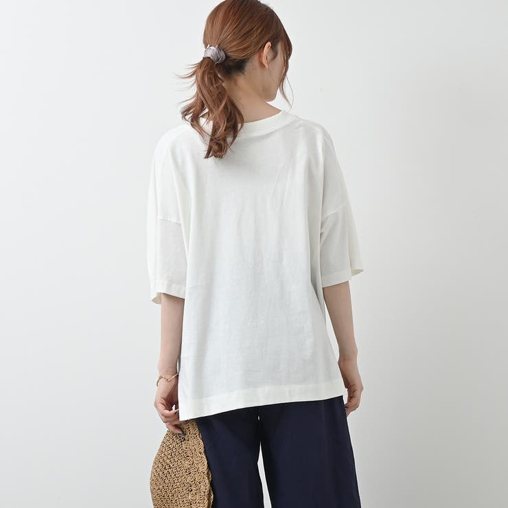 前後2WAYオーバーサイズTシャツ 体形カバー ルーズシルエット