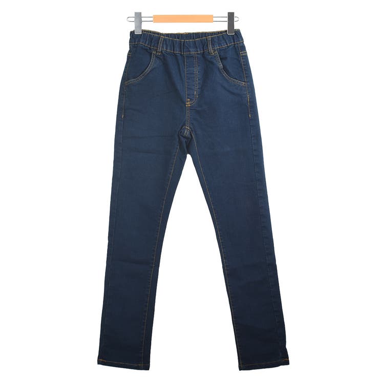 ウエスト総ゴムスキニーデニムパンツ 9.5OZ ジーンズ[品番 ウエスト総ゴムスキニーデニムパンツ 9.5OZ ジーンズ[品番
