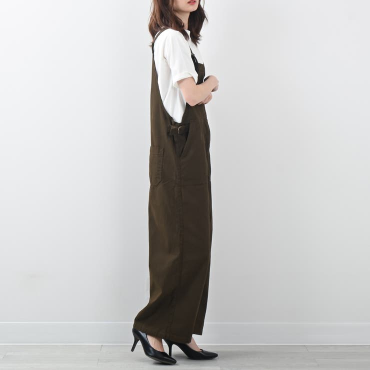 VISE clothing黒 コットン オーバーオール （VISE clothing黒