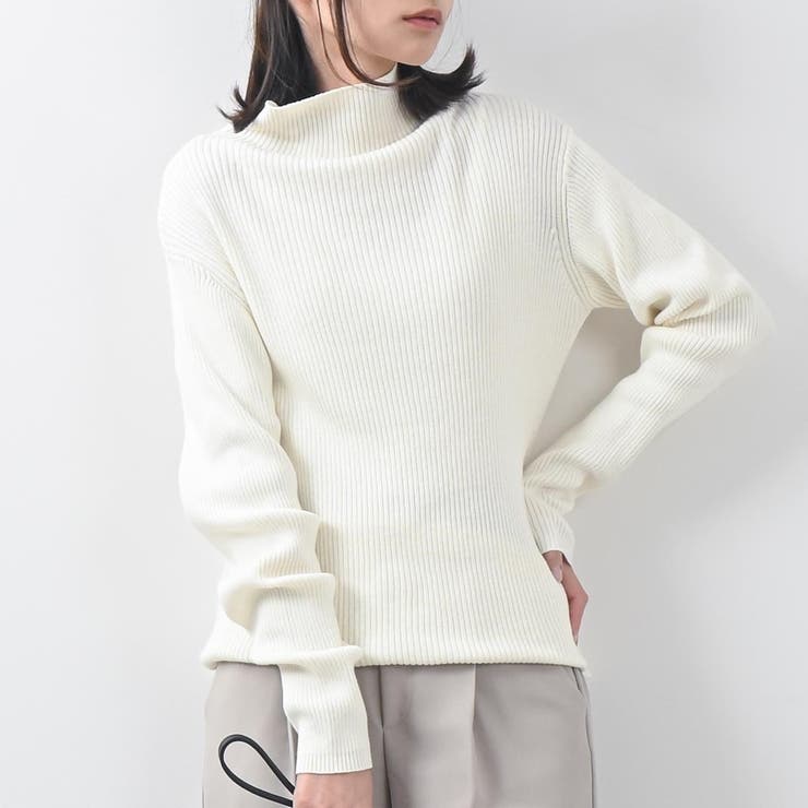 楽天市場】＜24h限先着60％OFFクーポンで2632円！＞ニット タートルネック セーター レディース ハーフネック ハイネック リブ タートル  秋冬 トップス シンプル カジュアル きれいめ かわいい おしゃれ ブラック ベージュ ホワイト ジップ ファスナー ゆったり オーバー 