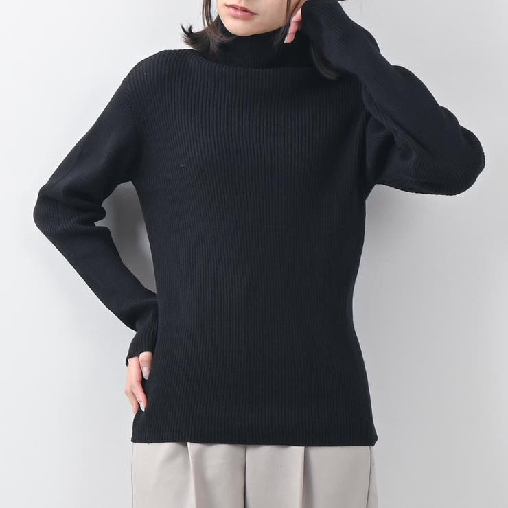 タートルネックリブニット ニット 大きいサイズ ハイネック リブ 秋 冬 秋冬[品番：FM000006304]｜Felt  Maglietta（フェルトマリエッタ）のレディースファッション通販｜SHOPLIST（ショップリスト）