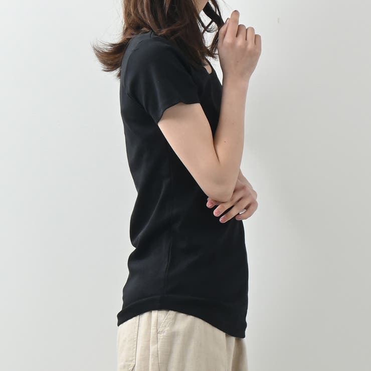 コットンフライス半袖Tシャツ 春 夏 着回し シンプル ベーシック | Maria Trinity | 詳細画像6