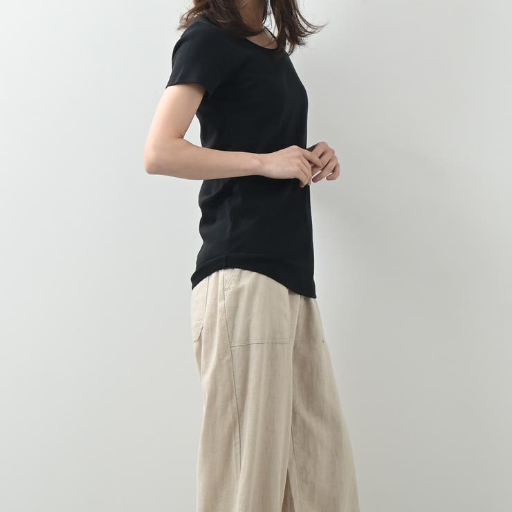 コットンフライス半袖Tシャツ 春 夏 着回し シンプル ベーシック | Maria Trinity | 詳細画像7