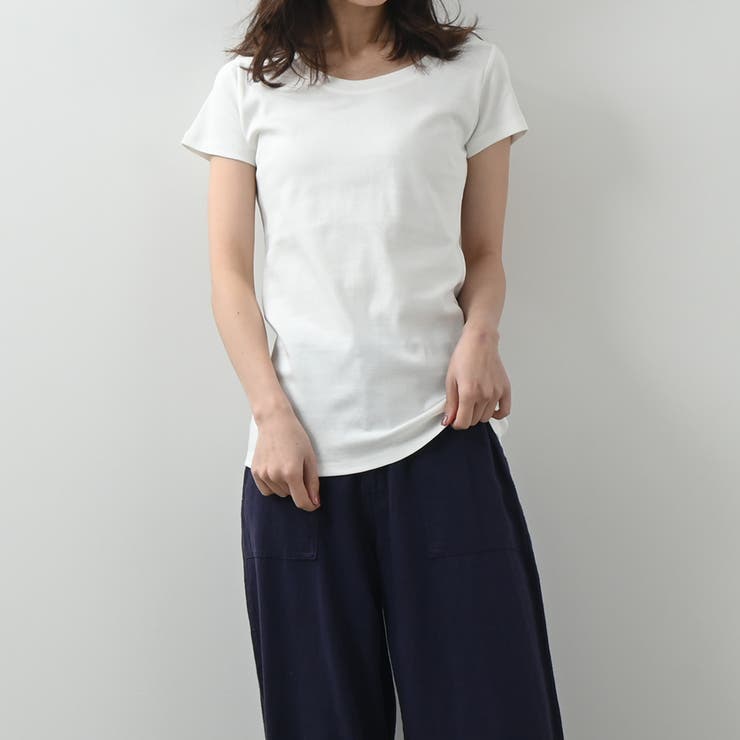 コットンフライス半袖Tシャツ 春 夏 着回し シンプル ベーシック | Maria Trinity | 詳細画像9