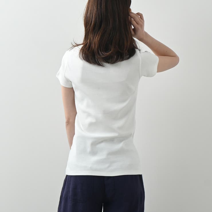 コットンフライス半袖Tシャツ 春 夏 着回し シンプル ベーシック | Maria Trinity | 詳細画像13
