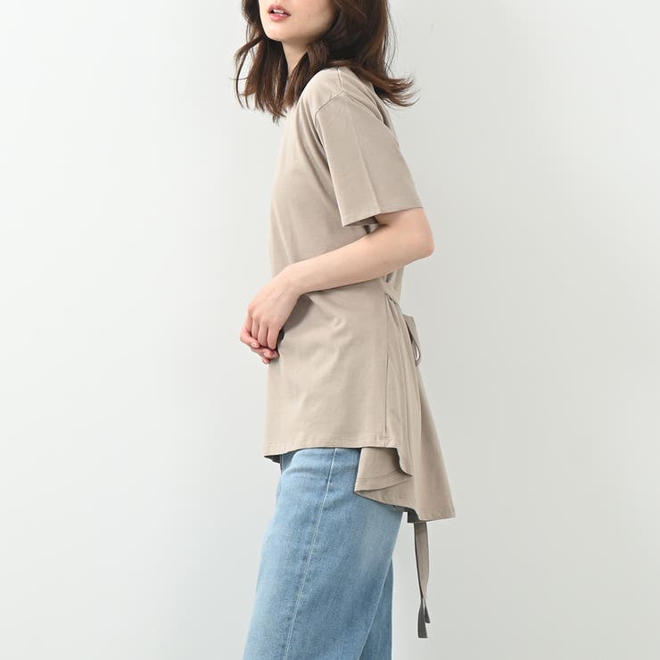 バックフレアーカットソー コットン100 チュニック フェミニン リボン | Maria Trinity | 詳細画像14