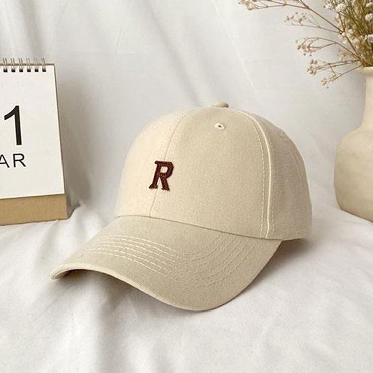 アイボリー | Rロゴキャップ 英文字 アルファベット | Felt Maglietta