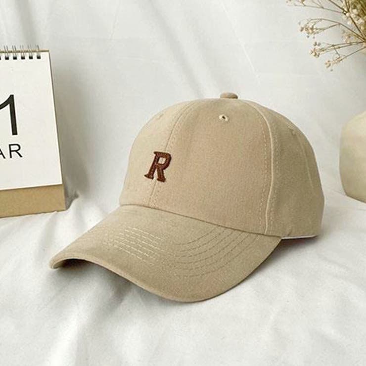 ベージュ | Rロゴキャップ 英文字 アルファベット | Felt Maglietta
