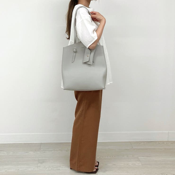 ミニポーチ付きシンプルトートバッグ ファイルがスッポリ入る 通勤 品番 Fm Felt Maglietta フェルトマリエッタ のレディースファッション通販 Shoplist ショップリスト