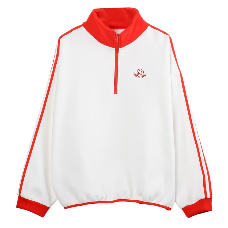 裏起毛ハーフジッププルオーバー トレーナー ビッグシルエット | Felt Maglietta | 詳細画像13 