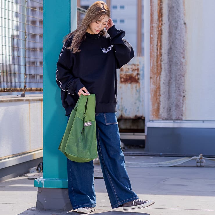 袖ロゴライントレーナー ビッグシルエット スウェット | Felt Maglietta | 詳細画像7 