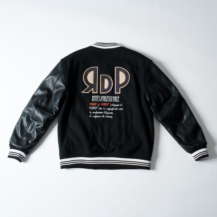 ベーマークワッペンスタジャン ウール×フェイクレザー スタジアムジャケット | Felt Maglietta | 詳細画像22 