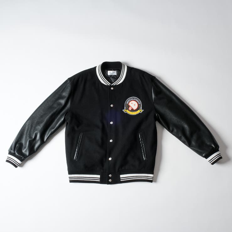 ベーマークワッペンスタジャン ウール×フェイクレザー スタジアムジャケット | Felt Maglietta | 詳細画像21 