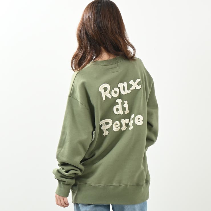 カーキ | 立体ロゴ刺繍トレーナー ビッグシルエット トレーナー | Felt Maglietta