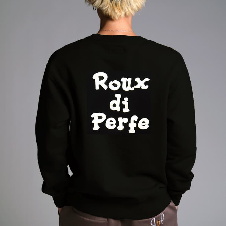 ブラック | 立体ロゴ刺繍トレーナー ビッグシルエット トレーナー | Felt Maglietta