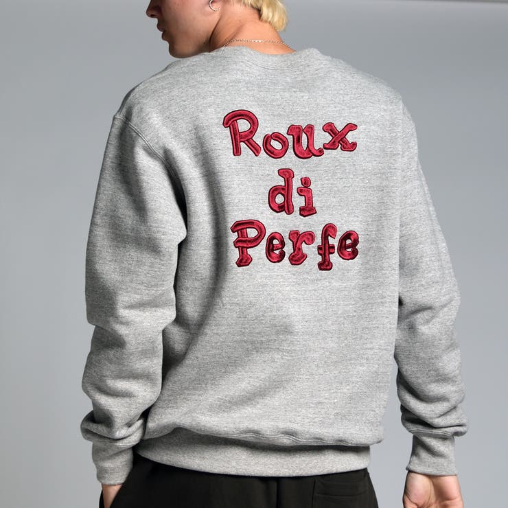 グレー | 立体ロゴ刺繍トレーナー ビッグシルエット トレーナー | Felt Maglietta