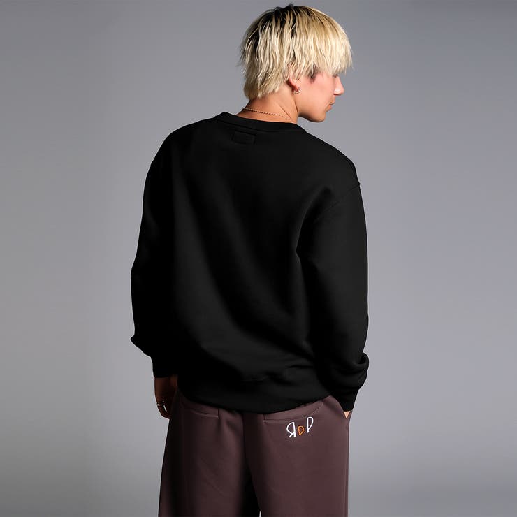 チェーン刺繍入り裏起毛トレーナー ビッグシルエット トレーナー | Felt Maglietta | 詳細画像3 