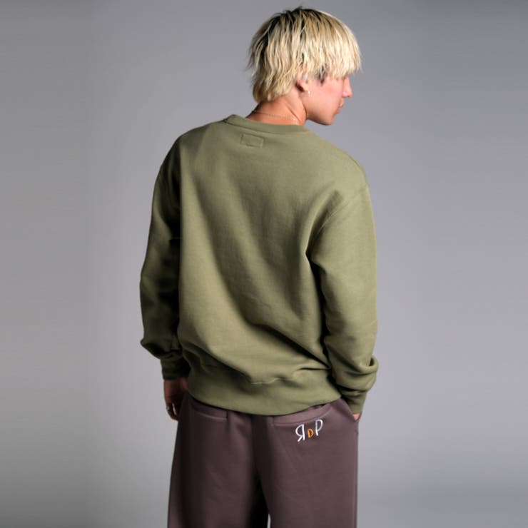 チェーン刺繍入り裏起毛トレーナー ビッグシルエット トレーナー | Felt Maglietta | 詳細画像2 