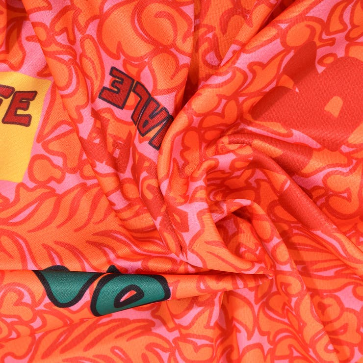 日本製 総柄モックネックＴシャツ プチネック | Felt Maglietta | 詳細画像11 