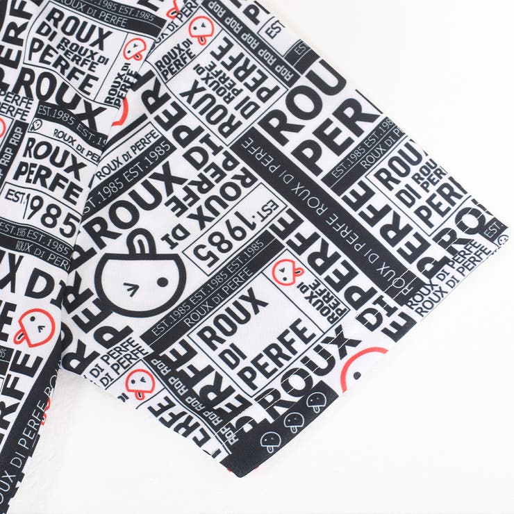 日本製 総柄モックネックＴシャツ プチネック | Felt Maglietta | 詳細画像4 