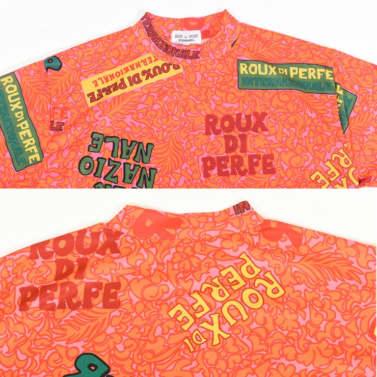 日本製 総柄モックネックＴシャツ プチネック | Felt Maglietta | 詳細画像7 