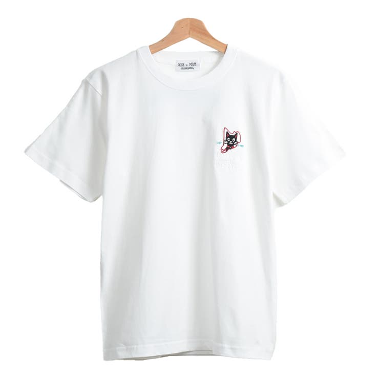 6 2オンス ネコ＆尼崎マップ刺繍Tシャツ | Felt Maglietta | 詳細画像9 