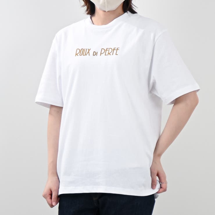 ゴールド刺繍Tシャツ バックロゴ 夏服 | Felt Maglietta | 詳細画像2 