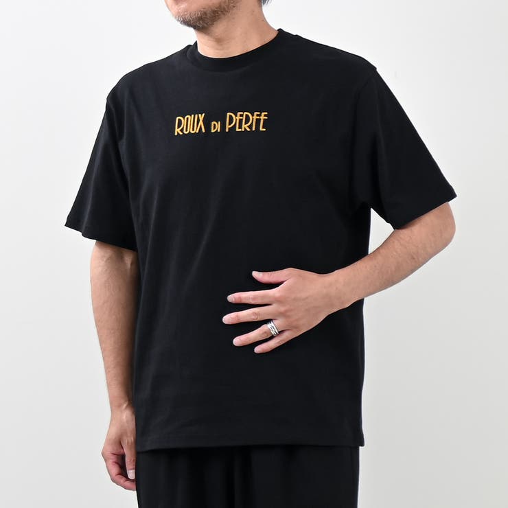 ゴールド刺繍Tシャツ バックロゴ 夏服 | Felt Maglietta | 詳細画像10 