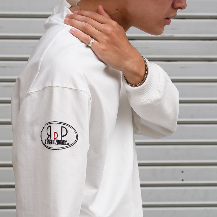 [ROUXDI PERFE ルゥディパフィー]ベーマーク刺繍モックネックトップス | Felt Maglietta | 詳細画像13 