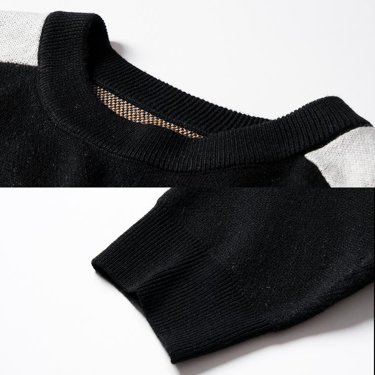 カラーブロック復刻デザインニット セーター RDPロゴ | Felt Maglietta | 詳細画像22 