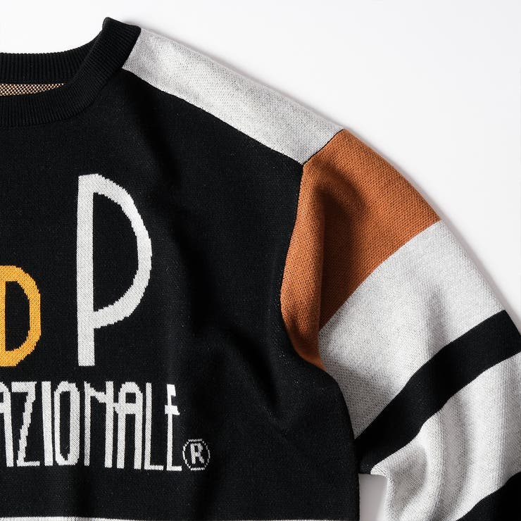 カラーブロック復刻デザインニット セーター RDPロゴ | Felt Maglietta | 詳細画像24 