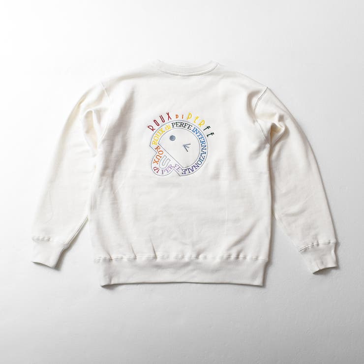 レインボー＆ロゴ刺繍トレーナー ユニセックス ストリート | Felt Maglietta | 詳細画像13 