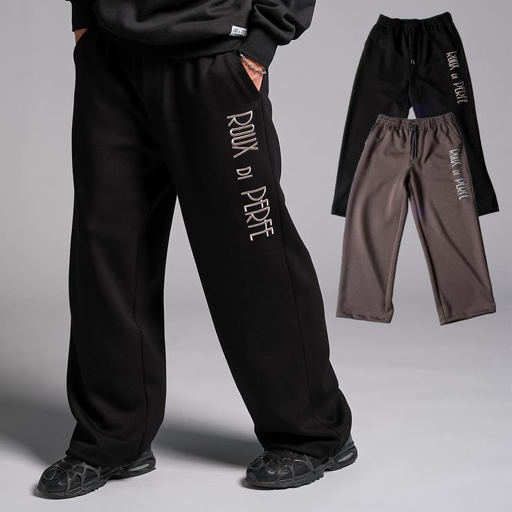 [ROUXDI PERFE ルゥディパフィー]ロゴ刺繍ダンボールニットワイドパン… | Felt Maglietta | 詳細画像1 