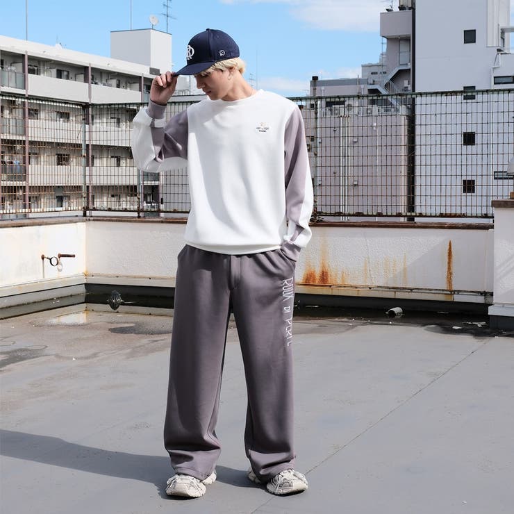 [ROUXDI PERFE ルゥディパフィー]ロゴ刺繍ダンボールニットワイドパン… | Felt Maglietta | 詳細画像10 