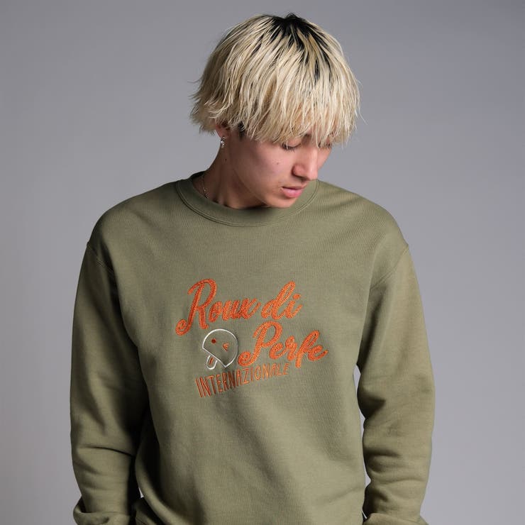 チェーン刺繍入り裏起毛トレーナー ビッグシルエット トレーナー | Felt Maglietta | 詳細画像20 