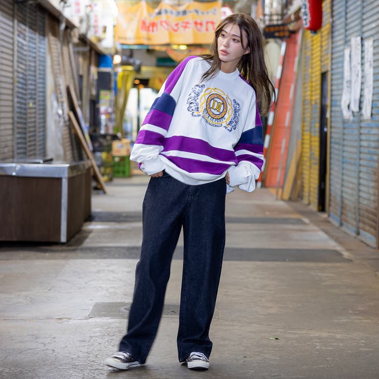 復刻刺繍ロゴトレーナー ビッグシルエット スウェット | Felt Maglietta | 詳細画像10 